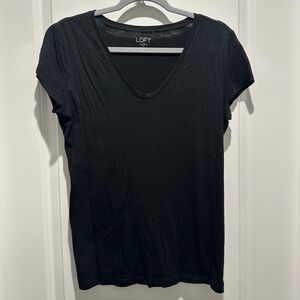 LOFT Women's Classic Black Short Sleeve Tee